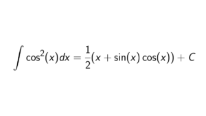 Read more about the article What is the integral of cos^2(x)?